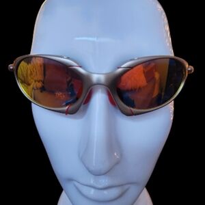 Oakley Polarized Romeo 1 Silver Frame Orange Lenses with Case & Box